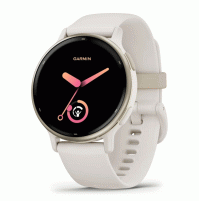vívoactive® 5 Cream gold aluminium bezel with ivory case and silicone band - 010-02862-11 - Garmin